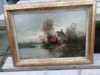 Johann Jongblutt (1860 - 1912) - Boerderij aan water met