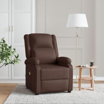 vidaXL Massagestoel kunstleer bruin, Verzenden, Nieuw