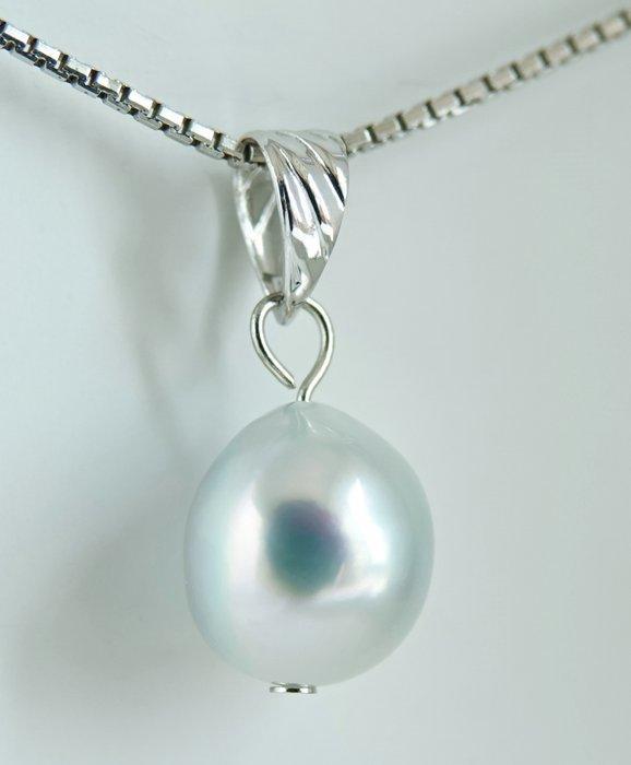 Zonder minimumprijs - Hanger - 18 karaat Witgoud Parel -, Handtassen en Accessoires, Antieke sieraden