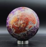 Blue Amethyst Bol - Hoogte: 120 mm- 2660 g - (1), Antiek en Kunst
