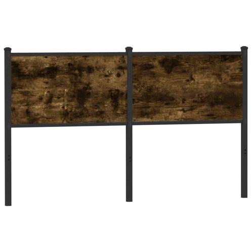 vidaXL Tête de lit chêne fumé 150 cm bois dingénierie, Maison & Meubles, Chambre à coucher | Lits, Neuf, Envoi