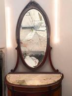 Kaptafel - Hout - Vitrine met halve maan, Antiek en Kunst