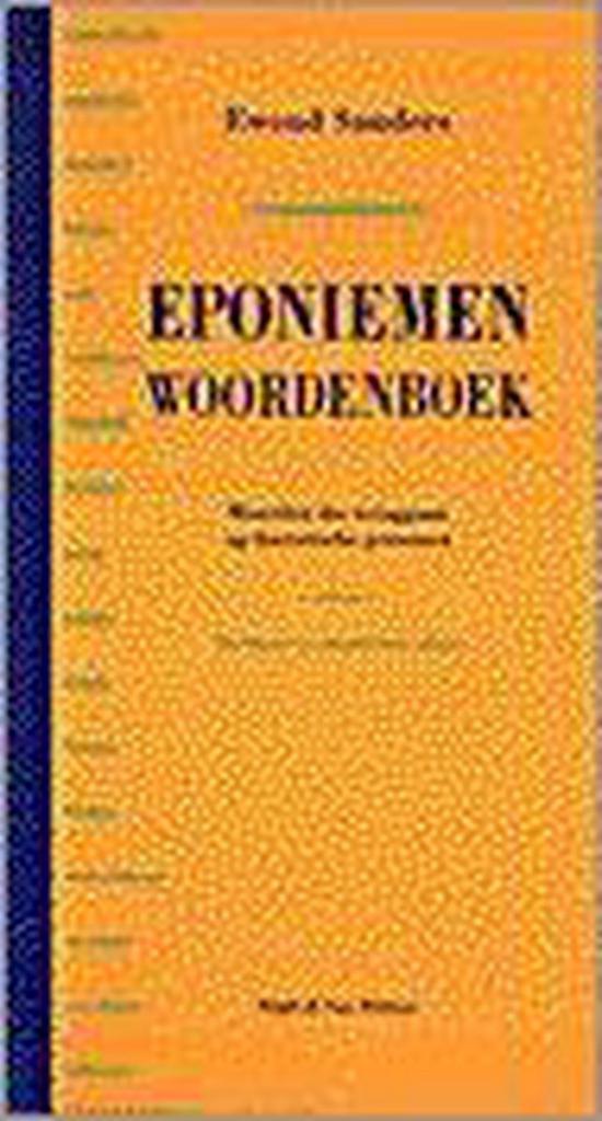 EPONIEMENWOORDENBOEK 9789038867519 Ewoud Sanders, Boeken, Overige Boeken, Gelezen, Verzenden