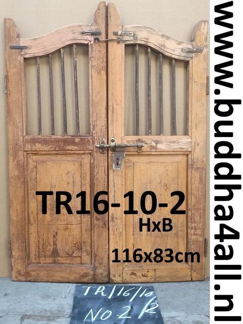 Tuinpoort van oud teak, tuinhek, hekwerk, poort, klapdeur, Tuin en Terras, Tuinpoorten, Nieuw, Hout, Looppoort, 100 tot 150 cm