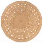 vidaXL Tapis Design tressé Jute 180 cm Rond, Maison & Meubles, Ameublement | Tapis & Moquettes, Verzenden, Neuf