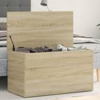 vidaXL Opbergkist 84x42x46 cm bewerkt hout sonoma, Verzenden, Nieuw