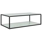 vidaXL Salontafel 120x60x35 cm gehard glas wit, Huis en Inrichting, Tafels | Salontafels, Verzenden, Nieuw