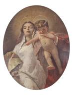 Scuola italiana (XIX), da Giovambattista Tiepolo - Madonna, Antiek en Kunst