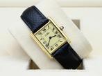 Cartier Tank Ref. 590005 Year 1982 (Box & Papers), Ophalen of Verzenden, Polshorloge