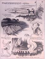 Het Pinksterfeest in 1936 op spotprent (lijst optie), Antiek en Kunst, Verzenden