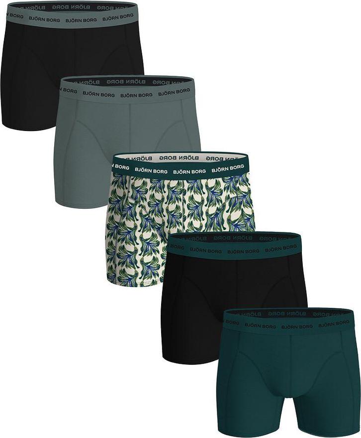 Bjorn Borg Boxers Cotton Stretch 5-Pack Groen maat XL Heren, Vêtements | Hommes, Sous-vêtements, Envoi