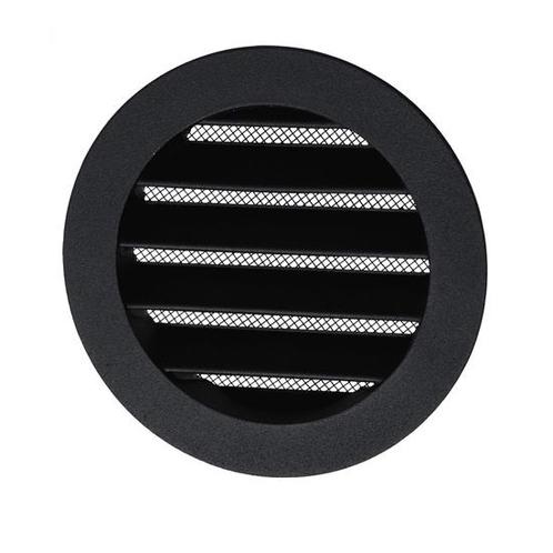 Aluminium muurrooster 80 mm | Zwart, Doe-het-zelf en Bouw, Ventilatie en Afzuiging