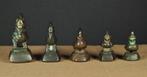Opiumgewichten, opium weights, Eenden, Leeuwen - Birma -