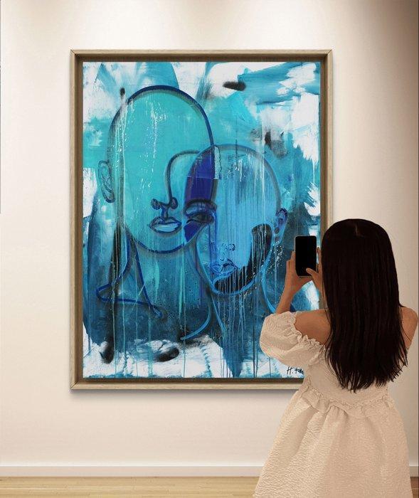 H. Friedel - Connecthead, Antiek en Kunst, Kunst | Schilderijen | Modern