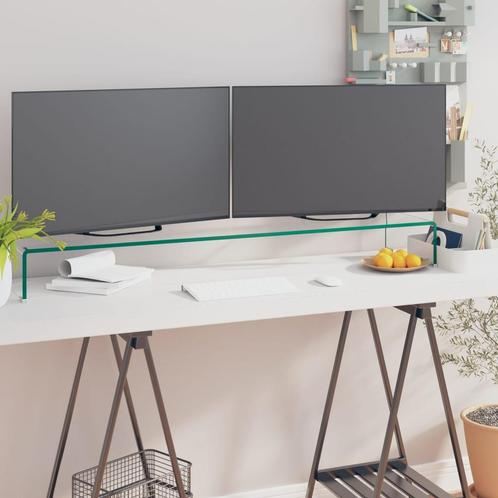 vidaXL TV-meubel/monitorverhoger transparant 120x30x13 cm, Huis en Inrichting, Kasten |Televisiemeubels, Nieuw, Verzenden