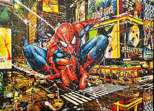 Joaquim Falco (1958) - Spiderman in Manhattan. XXL, Antiek en Kunst, Kunst | Schilderijen | Modern