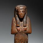 Oud-Egyptisch Hout Shabti, Nieuw Koninkrijk, 18e - 19e