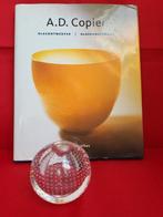 Leerdam - A.D. Copier - Vaas (2) - Glas - spijkerbol vaas, Antiek en Kunst, Antiek | Glaswerk en Kristal