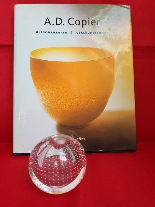 Leerdam - A.D. Copier - Vaas (2) - Glas - spijkerbol vaas, Antiek en Kunst, Antiek | Glaswerk en Kristal