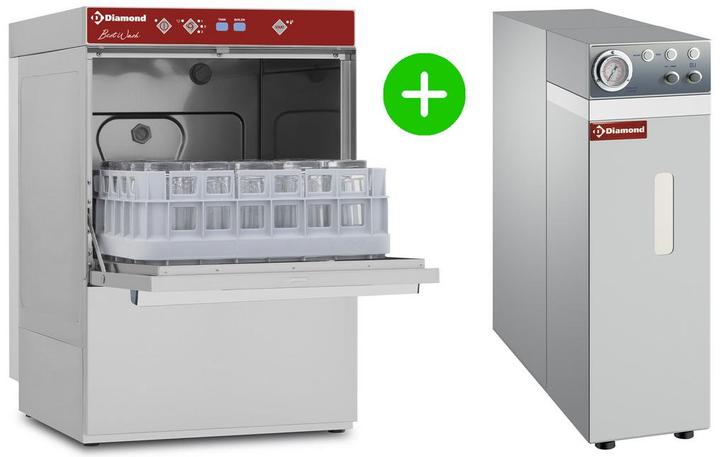 Glazenspoelmachine + Osmose | Mand 400x400 | Afvoerpomp |, Zakelijke goederen, Horeca | Keukenapparatuur, Nieuw in verpakking