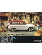 1963 SIMCA ARONDE P60 CASTEL BROCHURE NEDERLANDS