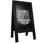 Krijtstoepbord Steigerhout Zwart 75x135 cm, Zakelijke goederen, Verzenden