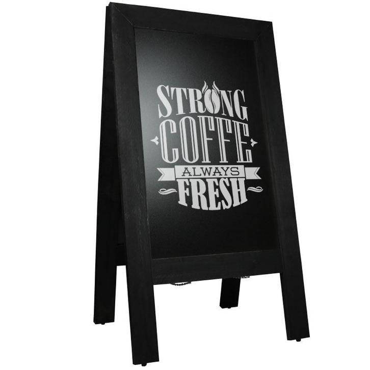 Krijtstoepbord Steigerhout Zwart 75x135 cm, Articles professionnels, Articles professionnels Autre, Envoi