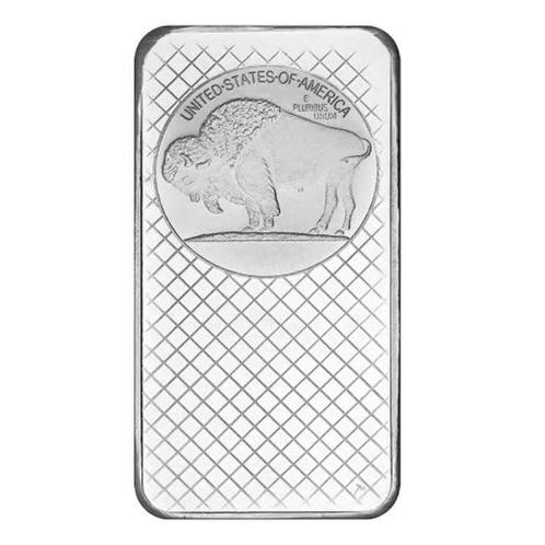 10 troy ounce - Zilver .999 - 10 oz Silvertowne Buffalo 999, Postzegels en Munten, Edelmetalen en Baren