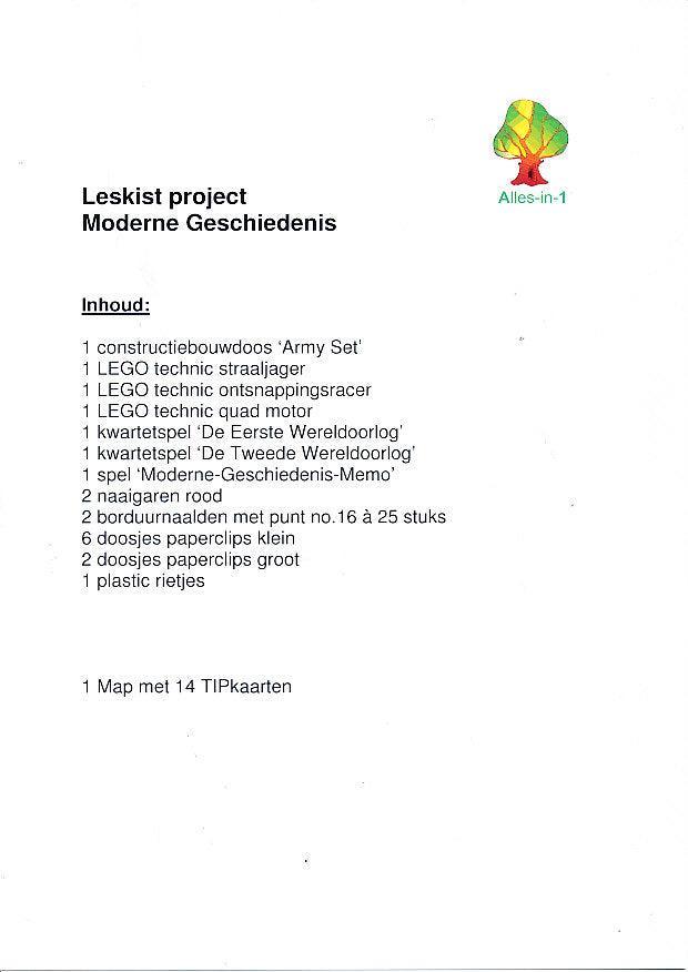 Alles-in-1 Leskist Project Moderne Geschiedenis voor 2016, Boeken, Schoolboeken, Verzenden