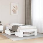 vidaXL Bedframe bewerkt hout wit 90x200 cm, Huis en Inrichting, Slaapkamer | Bedden, Verzenden, Nieuw