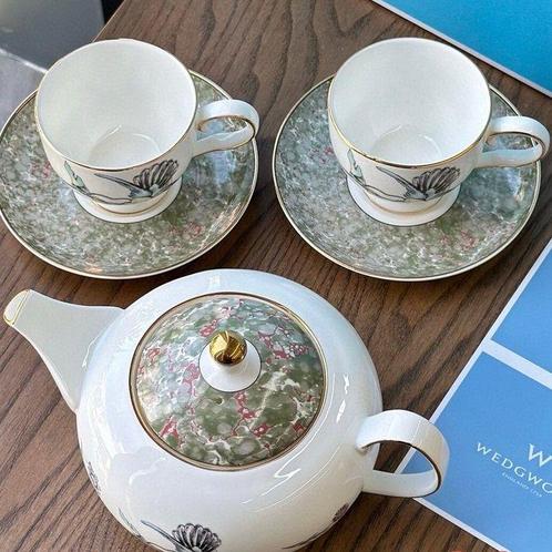 Wedgwood - Set theekopjes (5) - porselein - koffieservies, Antiek en Kunst, Antiek | Meubels | Tafels