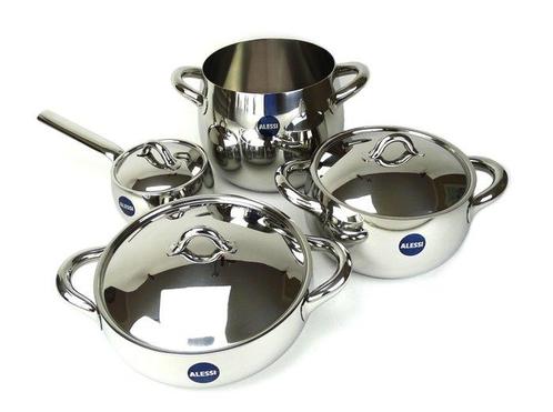 Alessi - Stefano Giovannoni - Kookpottenset (7) - Mamma -, Antiek en Kunst, Antiek | Keukengerei