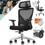 Ergonomische Bureaustoel - Gamestoel - Office Chair - Zwart, Verzenden, Nieuw