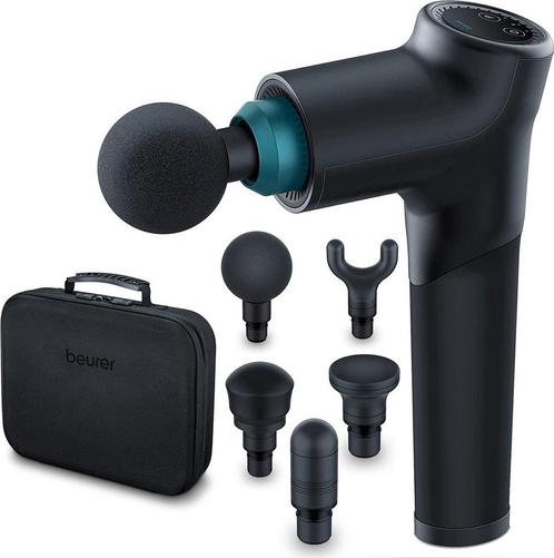 Massageapparaat - Massage Gun - 5 Opzetstukken/koppen - 9..., Sport en Fitness, Massageproducten, Nieuw, Verzenden
