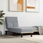 vidaXL Chaise longue stof lichtgrijs, Huis en Inrichting, Zetels | Zetels en Chaises Longues, Verzenden, Nieuw