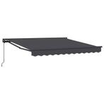 vidaXL Inklapbare Luifel Antraciet 350x250 cm Stof, Tuin en Terras, Zonneschermen, Verzenden, Nieuw