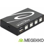 Delock 87634 Switch USB 2.0 4 poort handleiding, Verzenden, Nieuw