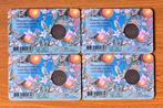 Nederland. 4 stuks Wilhelmina 1 cent in Coincard. Jaren