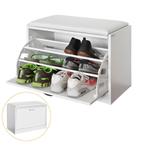 2dekans | SoBuy FSR16-W Schoenenrek | Wit | MDF | 60 X 30 X, Ophalen of Verzenden, Nieuw