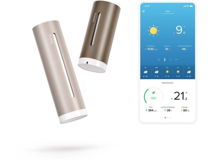 Netatmo Weerstation ORIGINAL (2e Generatie) - Slim, Huis en Inrichting, Woonaccessoires | Overige, Nieuw, Verzenden