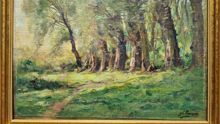Joseph Charles François (1851-1940) - Clairière en forêt, Antiek en Kunst, Kunst | Schilderijen | Klassiek