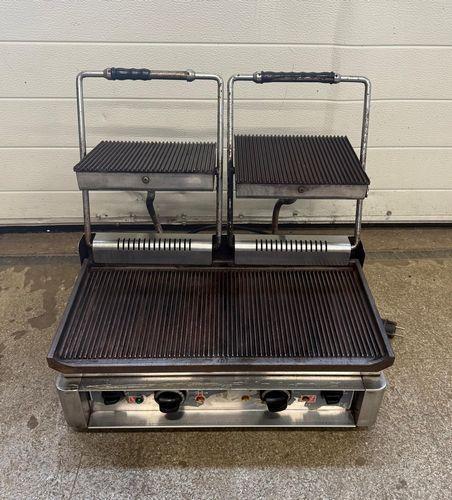 RVS Contactgrill, Dubbel contactgrill, 56cm, Zakelijke goederen, Horeca | Keukenapparatuur