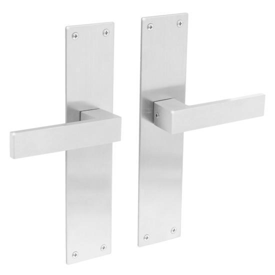 Deurklink Amsterdam met schild 250x55x2mm blind geborstel..., Doe-het-zelf en Bouw, Hang- en Sluitwerk, Klink of Kruk, Nieuw, Ophalen of Verzenden