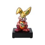 Romero Britto (1963) - sculptuur, Orange Rabbit - 14 cm -, Antiek en Kunst