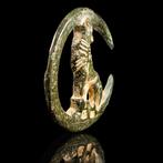 Middeleeuws Zeldzaam bronzen militaire insigne met maan en, Antiek en Kunst