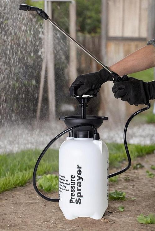 Drukspuit 5 liter - wit en zwart - veelzijdig tuingereeds..., Tuin en Terras, Hand-tuingereedschap, Overige soorten, Nieuw, Ophalen of Verzenden