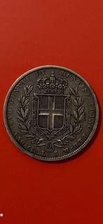 Italië, Savoye Carlo Alberto. 5 Lire 1836 Genova (Zonder