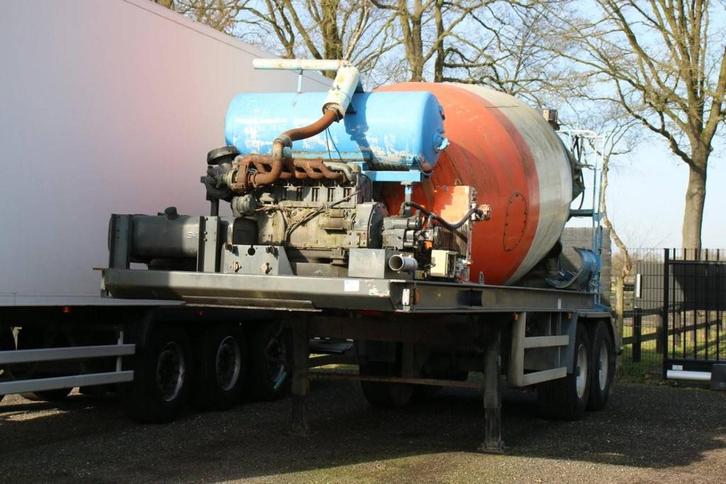 Veiling: Trailer Deom MI362 met Betonmixer RHS T30 2002, Auto's, Vrachtwagens, Ophalen