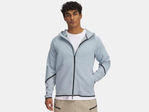 Under Armour Unstoppable Flc Grid Fz-Blu - Maat MD, Kleding | Heren, Truien en Vesten, Blauw, Nieuw, Ophalen of Verzenden