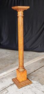 Barok stijl Kolom - 1900-1910 - gepatineerd/marmere, Antiek en Kunst